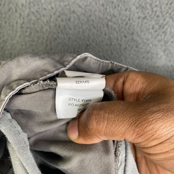 Vuori Collins Chino Meta Pants Mens Size 30 Slim Leg Casual Pale Gray v433 - Picture 7 of 13